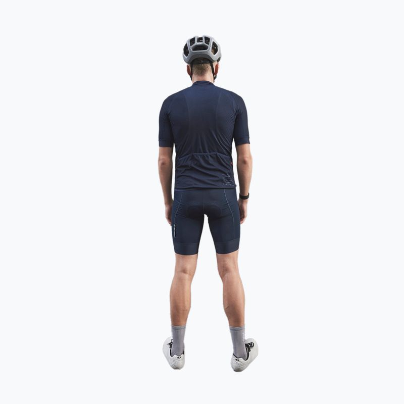 Vyriški dviratininko marškinėliai POC Essential Road Logo turmaline navy 3