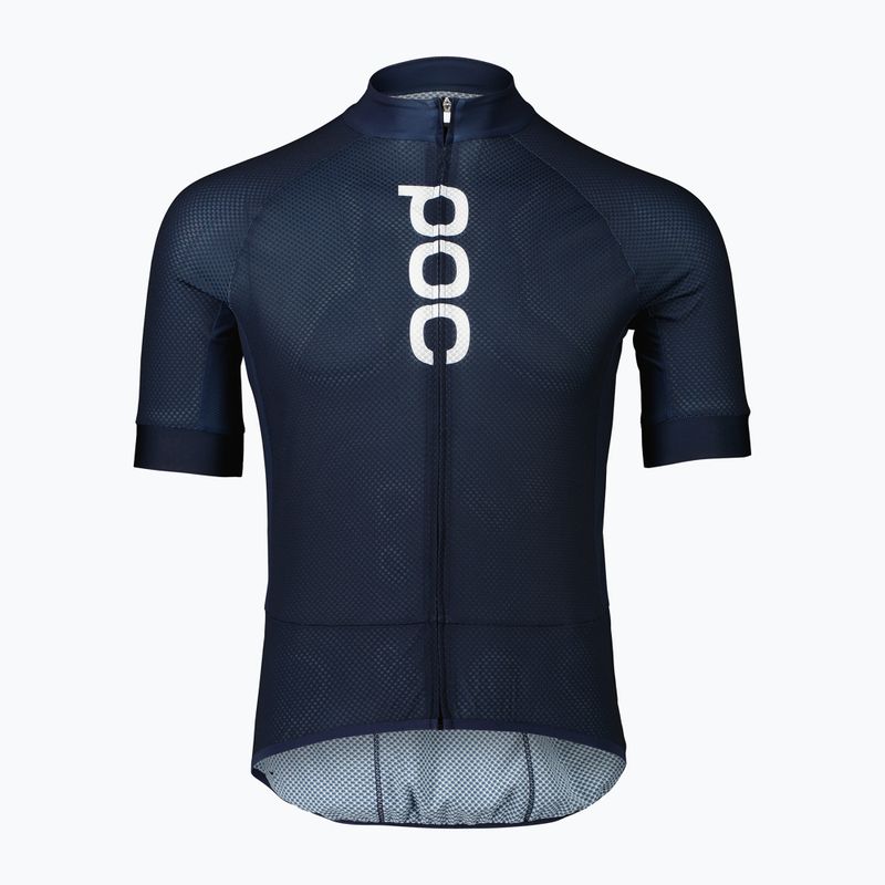 Vyriški dviratininko marškinėliai POC Essential Road Logo turmaline navy 6