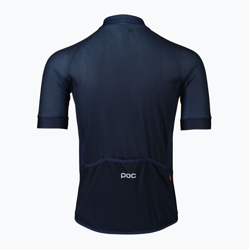 Vyriški dviratininko marškinėliai POC Essential Road Logo turmaline navy 7