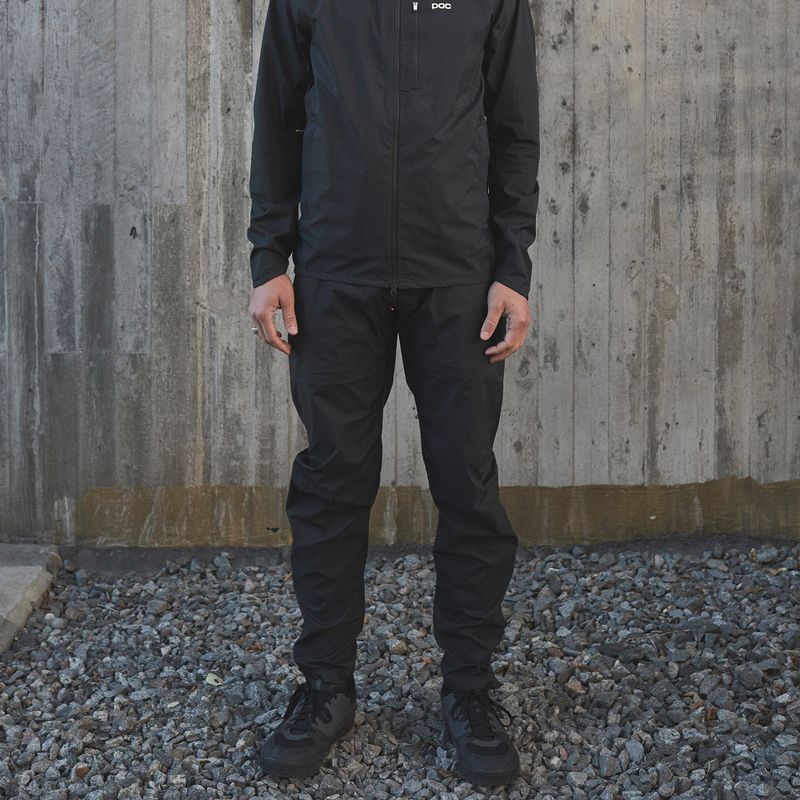 Vyriškos POC Motion Rain dviračių kelnės uranium black 8