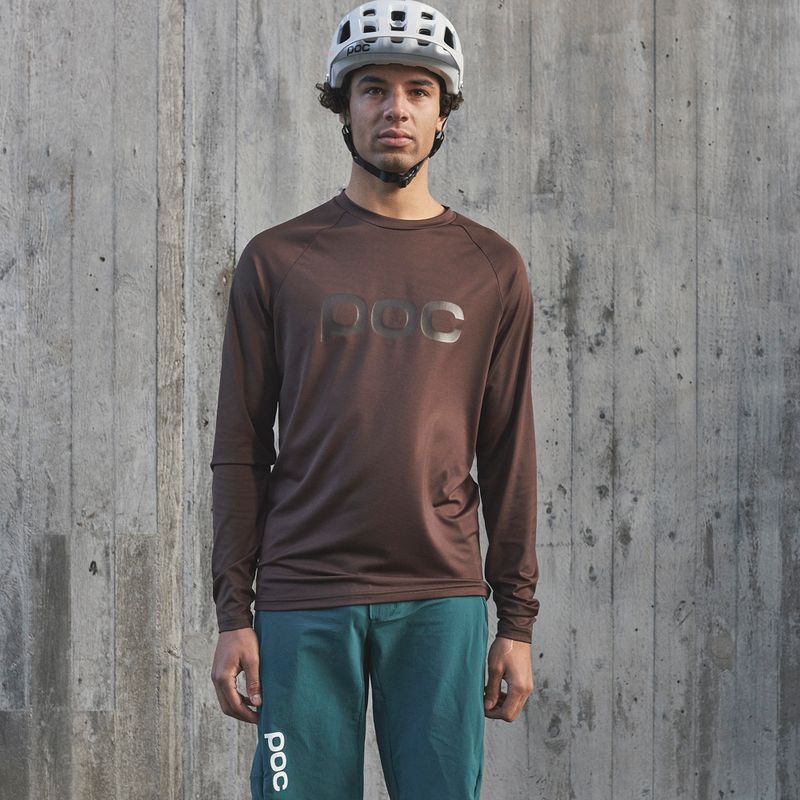 Vyriški dviračių marškinėliai POC Reform Enduro Jersey axinite brown 5