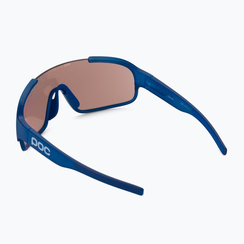 POC Crave opal blue translucent/clarity trail silver dviračių akiniai 2
