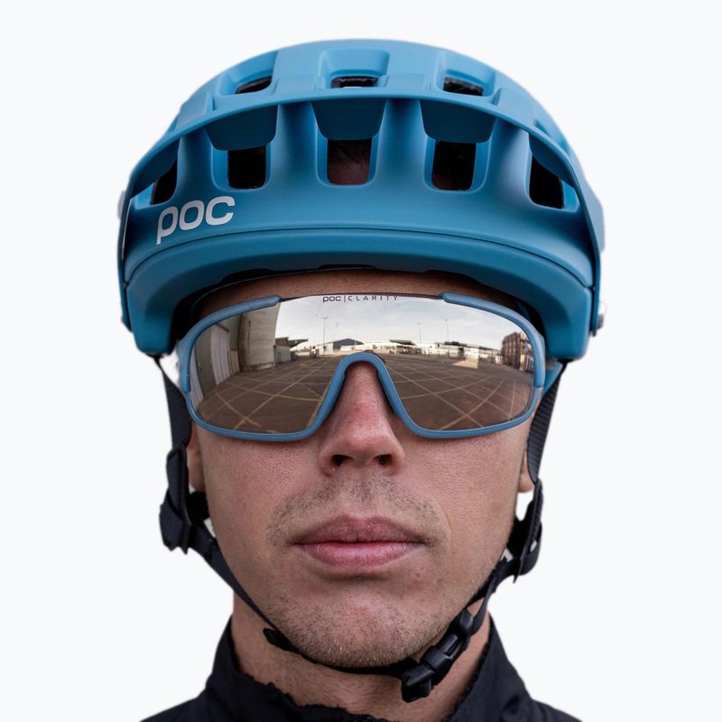 POC Crave opal blue translucent/clarity trail silver dviračių akiniai 6
