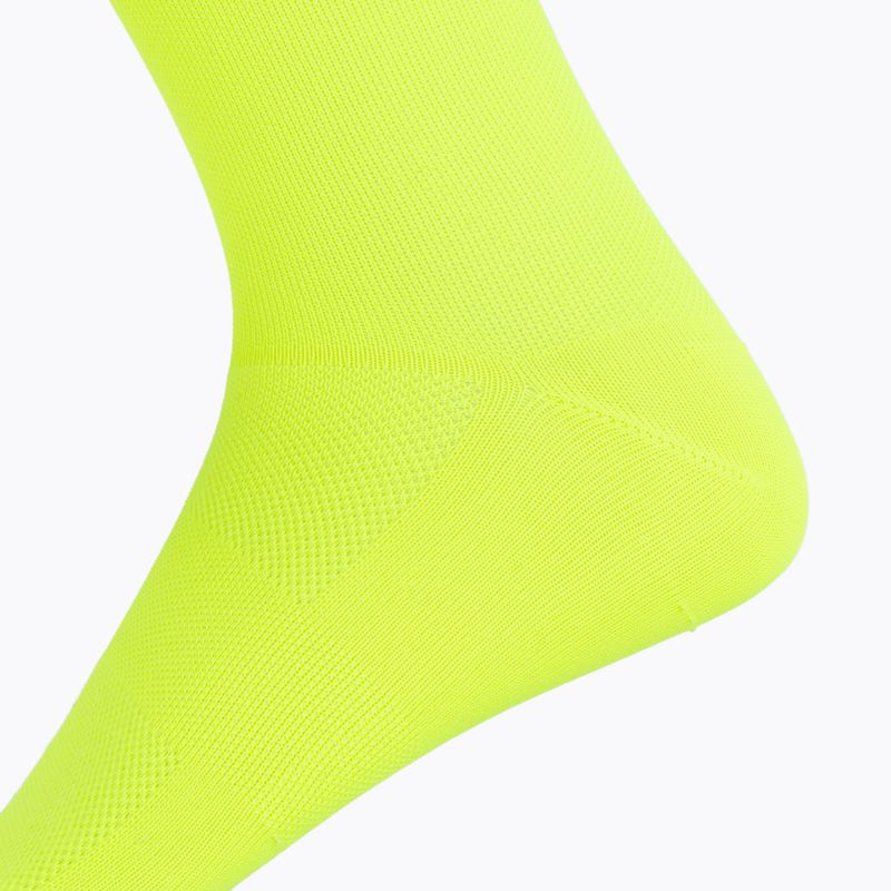 POC Fluo Sock Mid fluorescencinės geltonos/žalios spalvos dviratininko kojinės 4