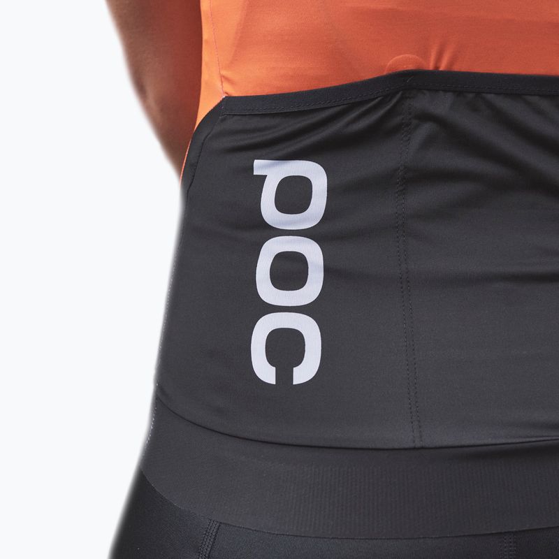 Moteriški dviratininkių marškinėliai POC Essential Road zink orange 4
