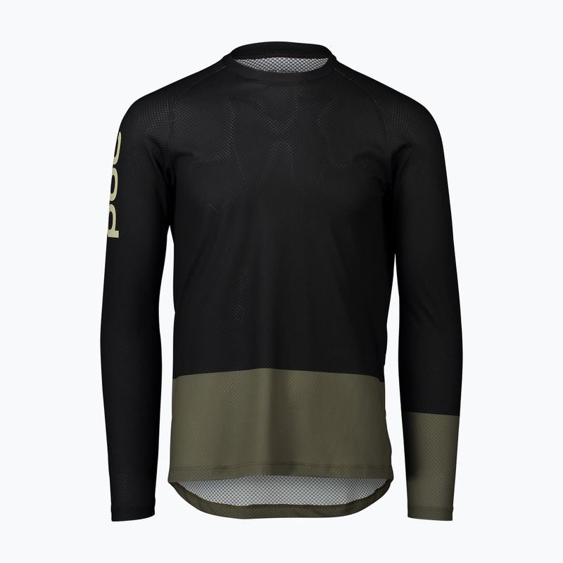 Vyriška POC MTB Pure uranium black/epidote green dviratininkų ilgomis rankovėmis