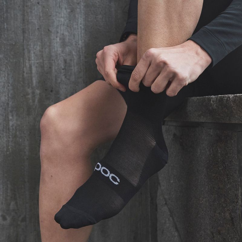 POC Zephyr Merino Mid uranium black dviratininkų kojinės 3