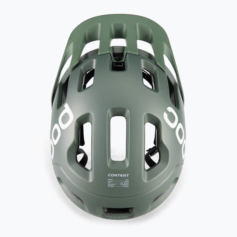 POC Tectal epidote green metallic/matinis dviratininko šalmas 5