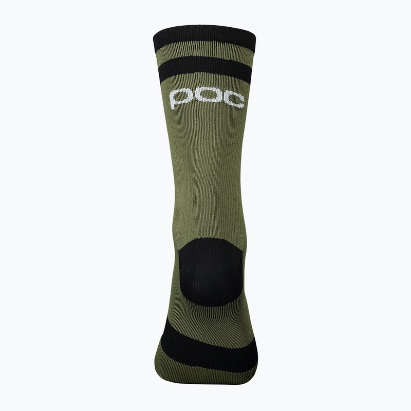 Dviračių kojinės POC Lure MTB Long epidote green/uranium black 2