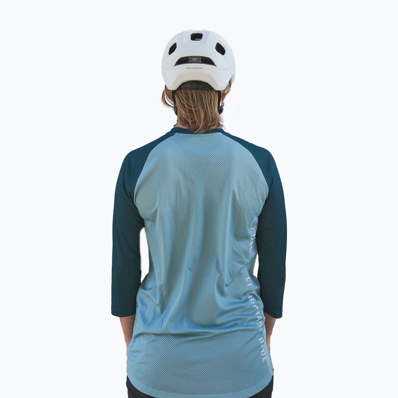 Moteriški dviratininkų marškinėliai POC MTB Pure 3/4 lt dioptase blue/dioptase blue 2