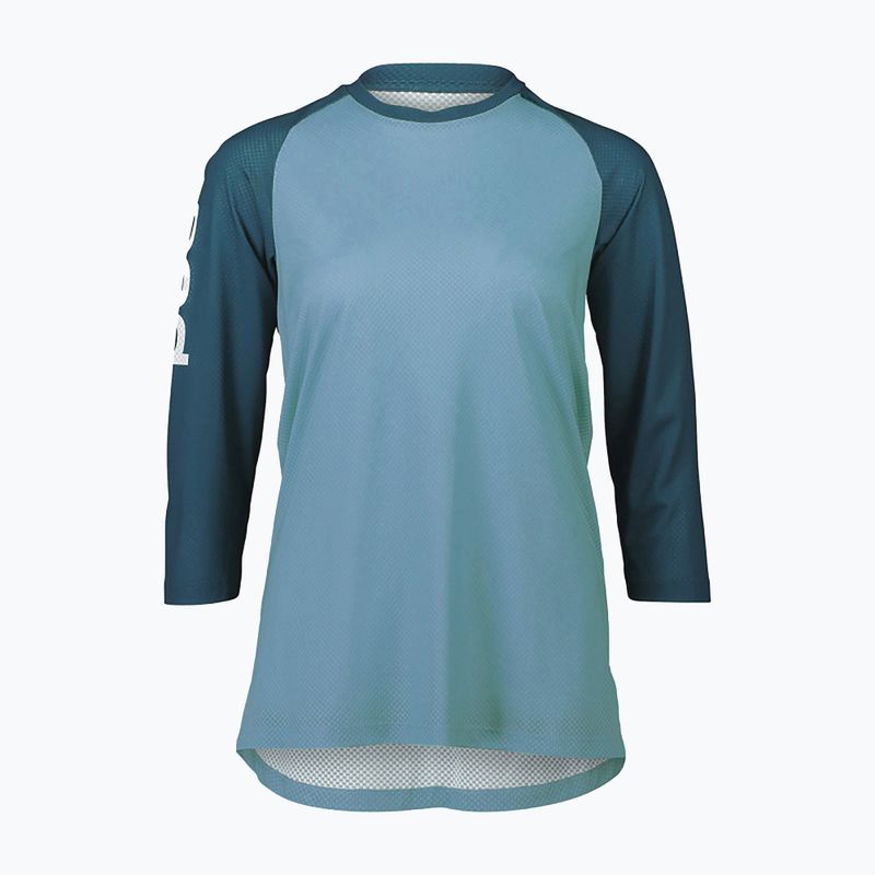 Moteriški dviratininkų marškinėliai POC MTB Pure 3/4 lt dioptase blue/dioptase blue 5