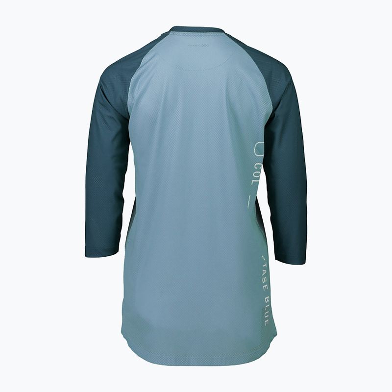 Moteriški dviratininkų marškinėliai POC MTB Pure 3/4 lt dioptase blue/dioptase blue 6