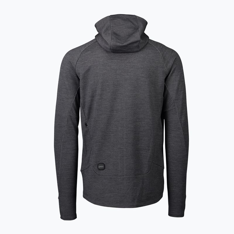 Vyriškas POC Merino Zip Hood trekkinginis džemperis sylvanite grey melange 6