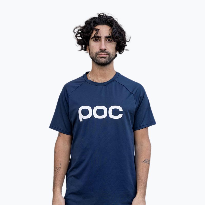 Vyriški dviratininkų marškinėliai POC Reform Enduro Tee turmaline navy