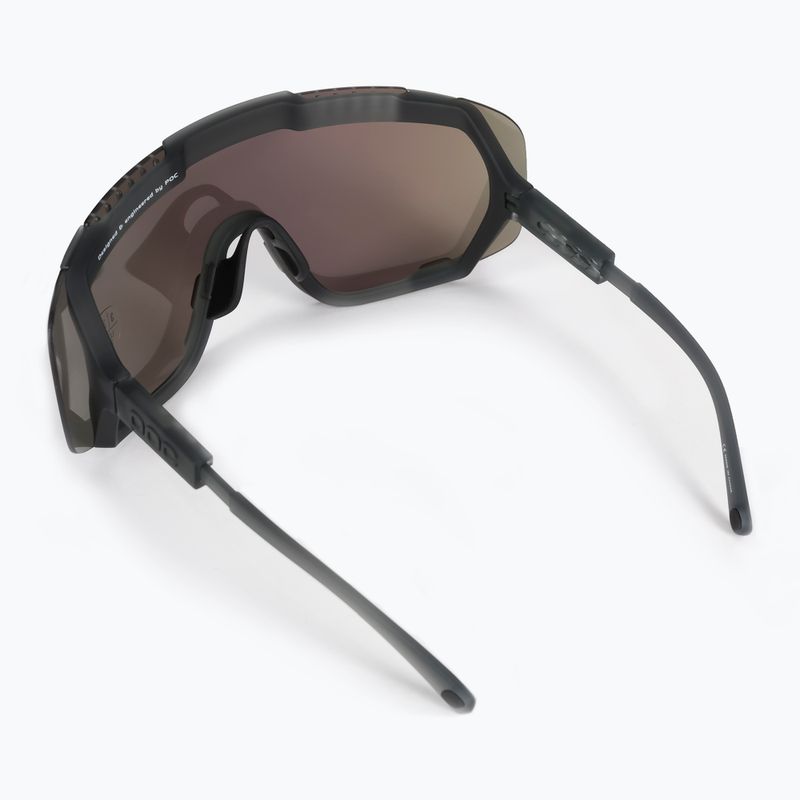 POC Devour uranium black/grey/deep green mirror dviratininkų akiniai 2
