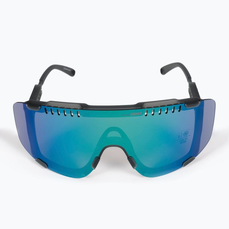 POC Devour uranium black/grey/deep green mirror dviratininkų akiniai 3