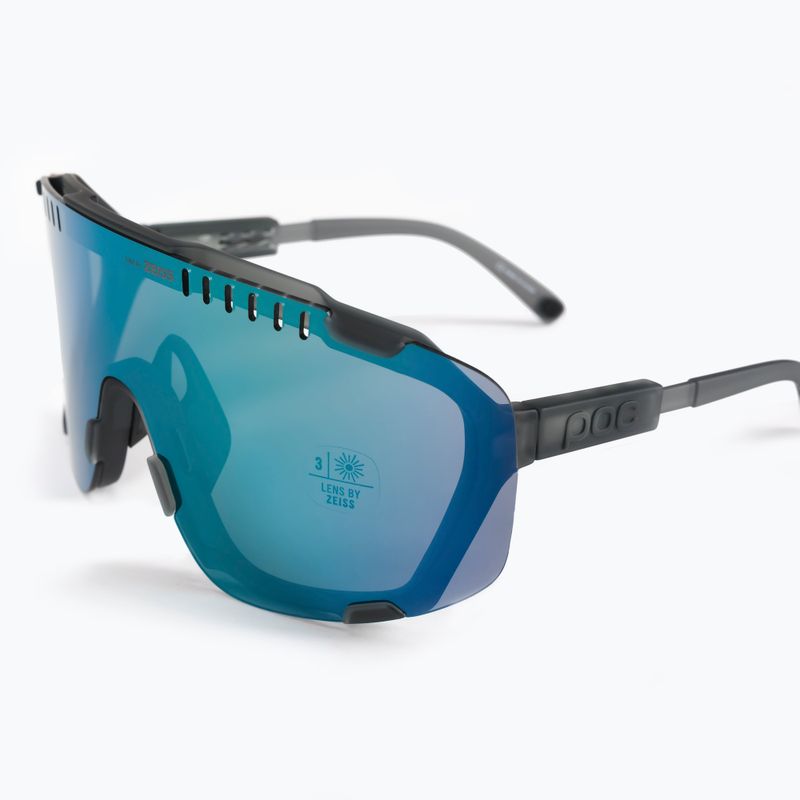 POC Devour uranium black/grey/deep green mirror dviratininkų akiniai 5