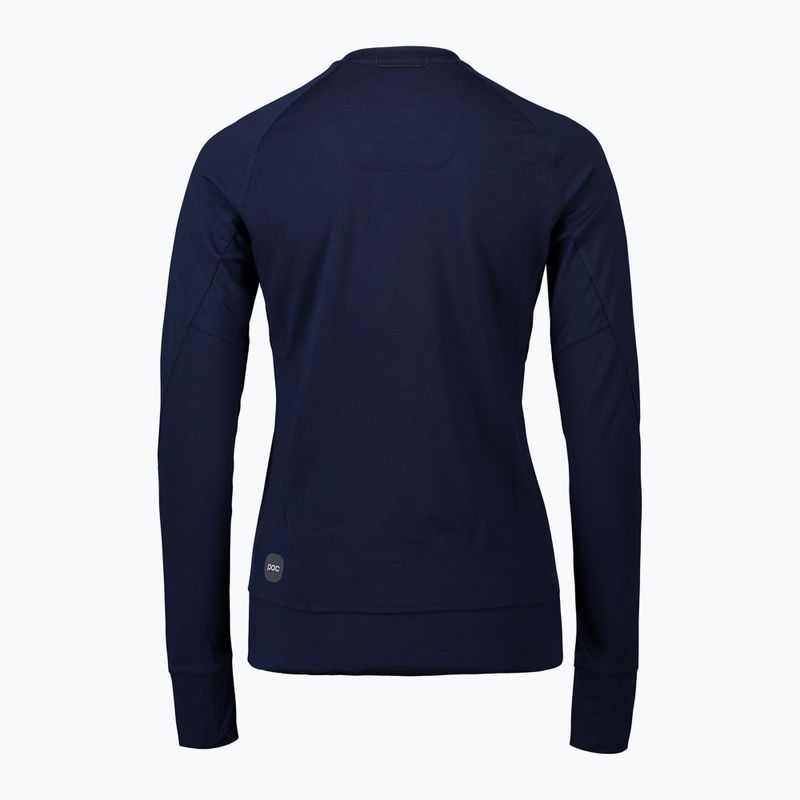 Moteriški marškinėliai ilgomis rankovėmis POC Light Merino turmaline navy 2