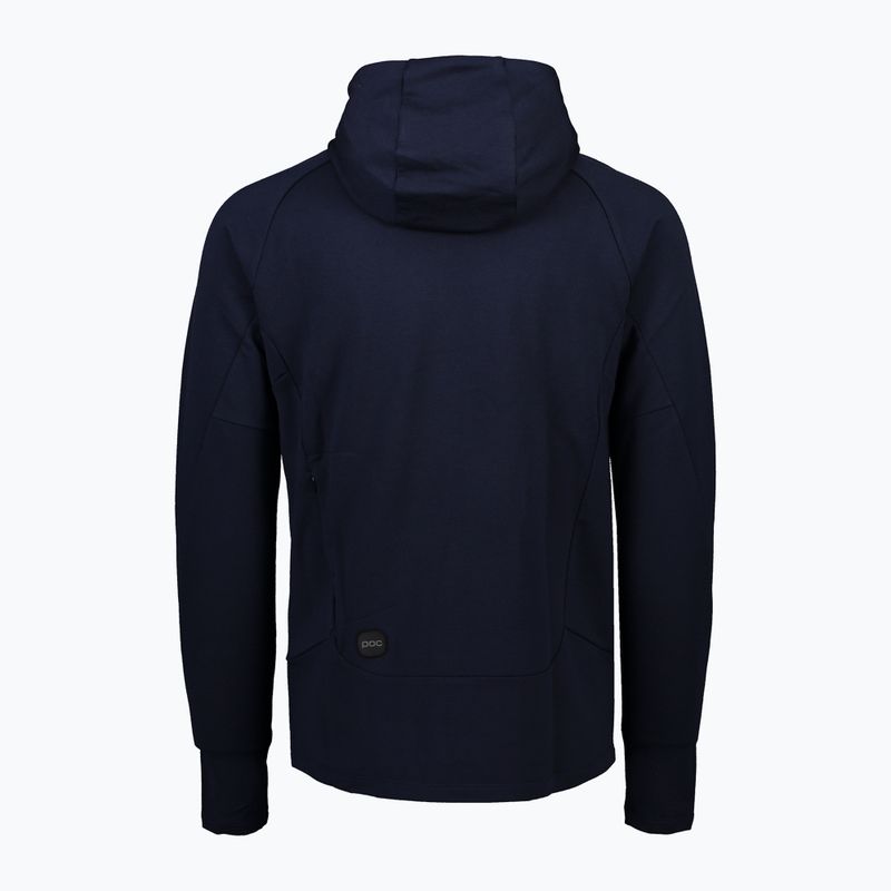 Vyriška trekingo striukė POC Merino Zip Hood turmaline navy 2