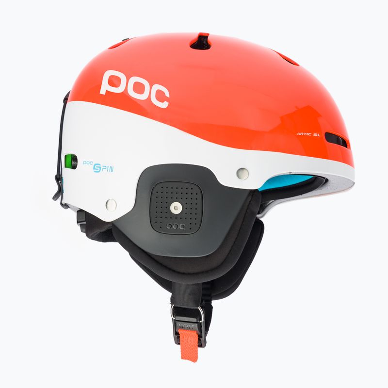 Slidinėjimo šalmas POC Artic SL 360 SPIN fluorescencinės oranžinės spalvos 4
