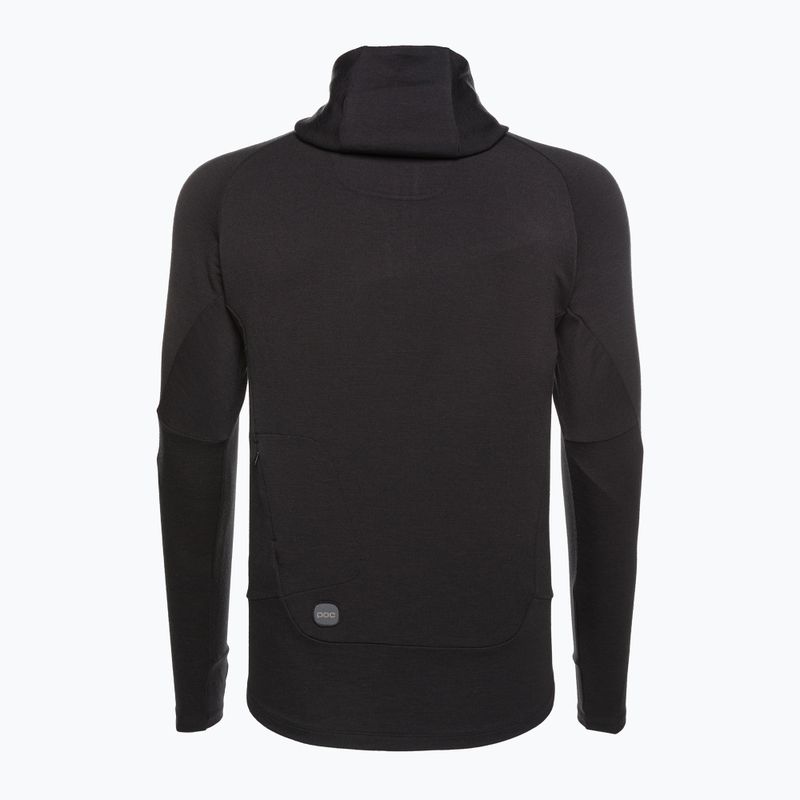 Vyriška trekingo striukė POC Merino Zip Hood uranium black 3