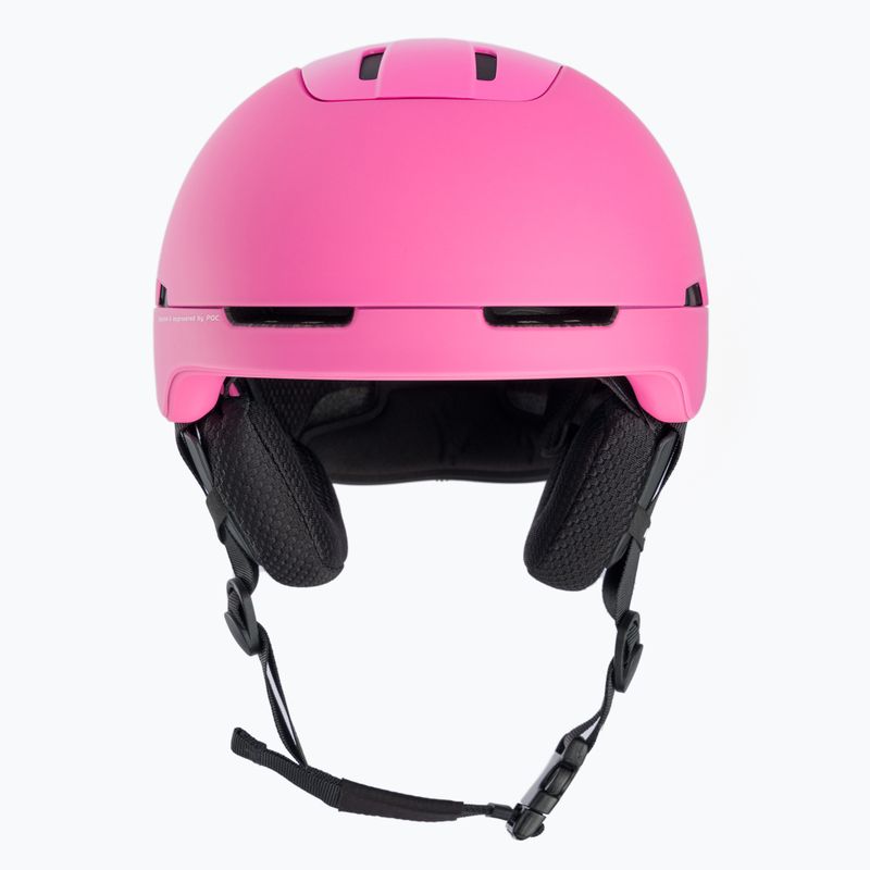 Moteriškas slidinėjimo šalmas POC Obex Spin actinium pink 2