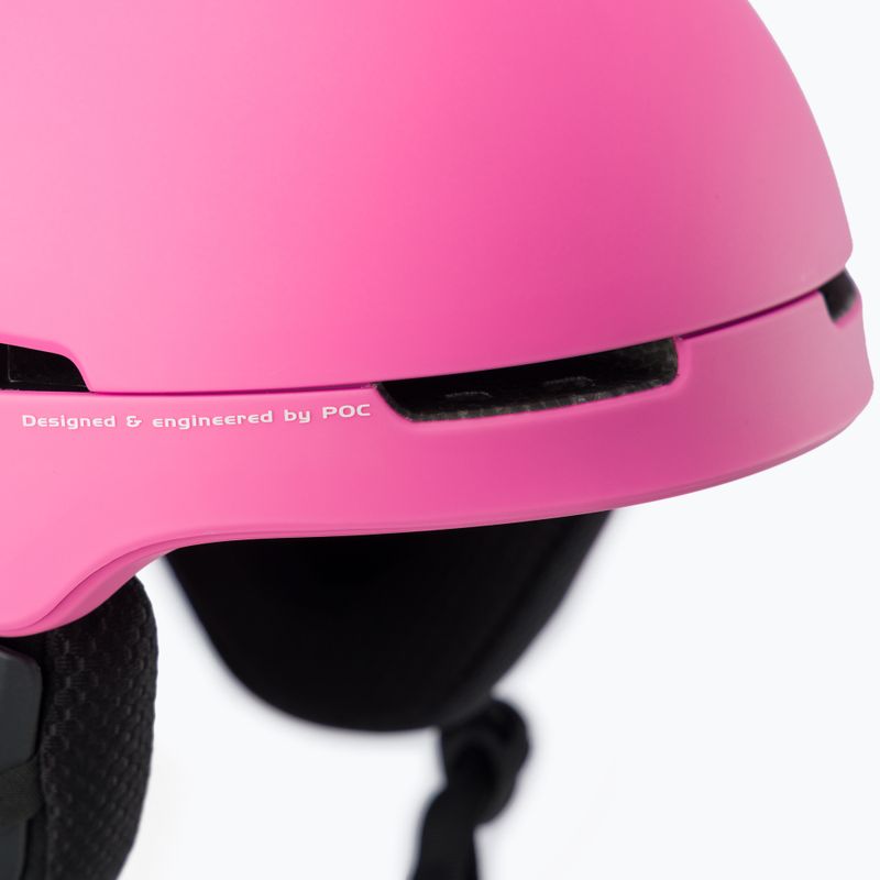 Moteriškas slidinėjimo šalmas POC Obex Spin actinium pink 6