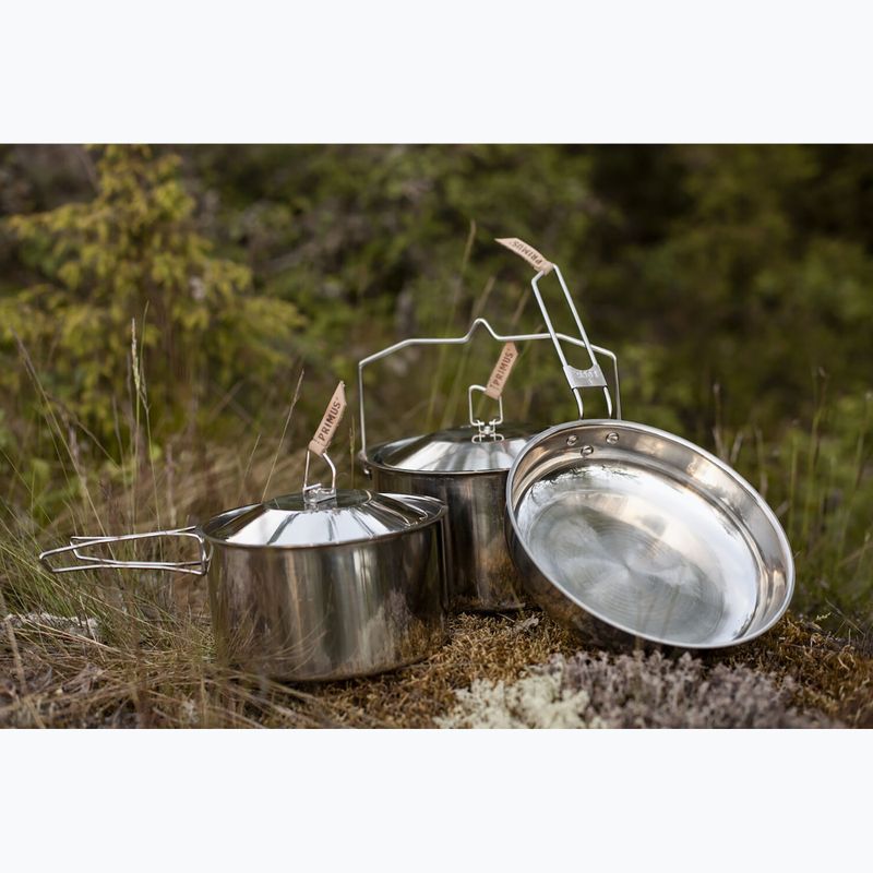 Puodų rinkinys Primus CampFire Cookset 1 l + 1,8 l + keptuvė 2