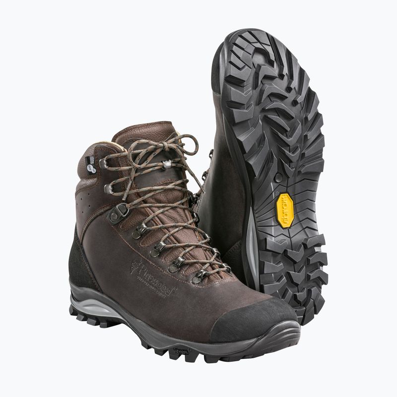 Vyriški turistiniai batai Pinewood Mid Hunting & Hiking Boot brown 8