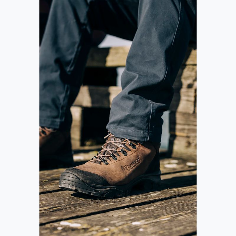 Vyriški turistiniai batai Pinewood Mid Hunting & Hiking Boot brown 12