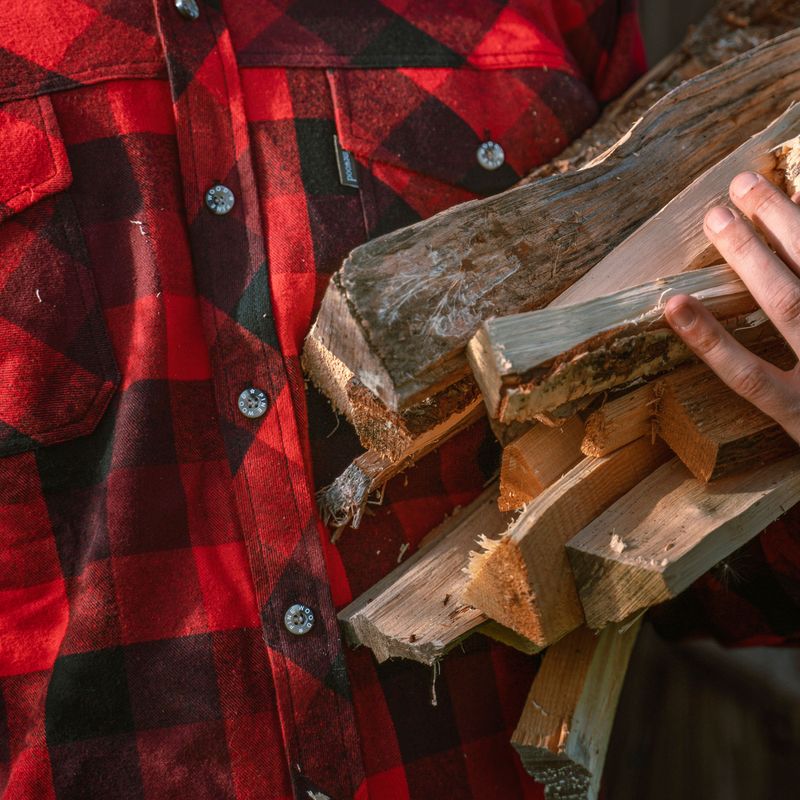 Vyriški marškiniai Pinewood Lumbo red/black 6