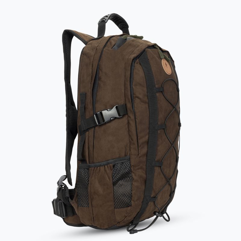 "Pinewood Outdoor" 22 l zomšinė rudos spalvos turistinė kuprinė 2