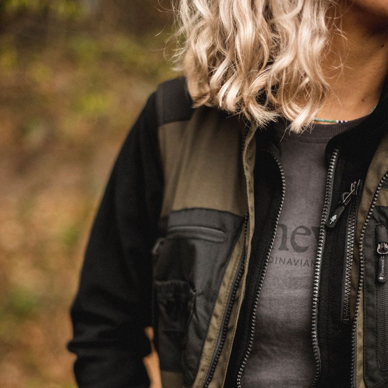 "Pinewood Outdoor Life" moteriški marškinėliai tamsiai antracitiniai 6