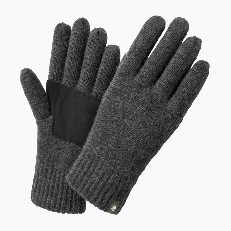 Moteriškos žygio pirštinės Pinewood Knitted Wool d.anthracite mel