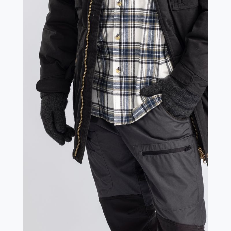 Moteriškos žygio pirštinės Pinewood Knitted Wool d.anthracite mel 2