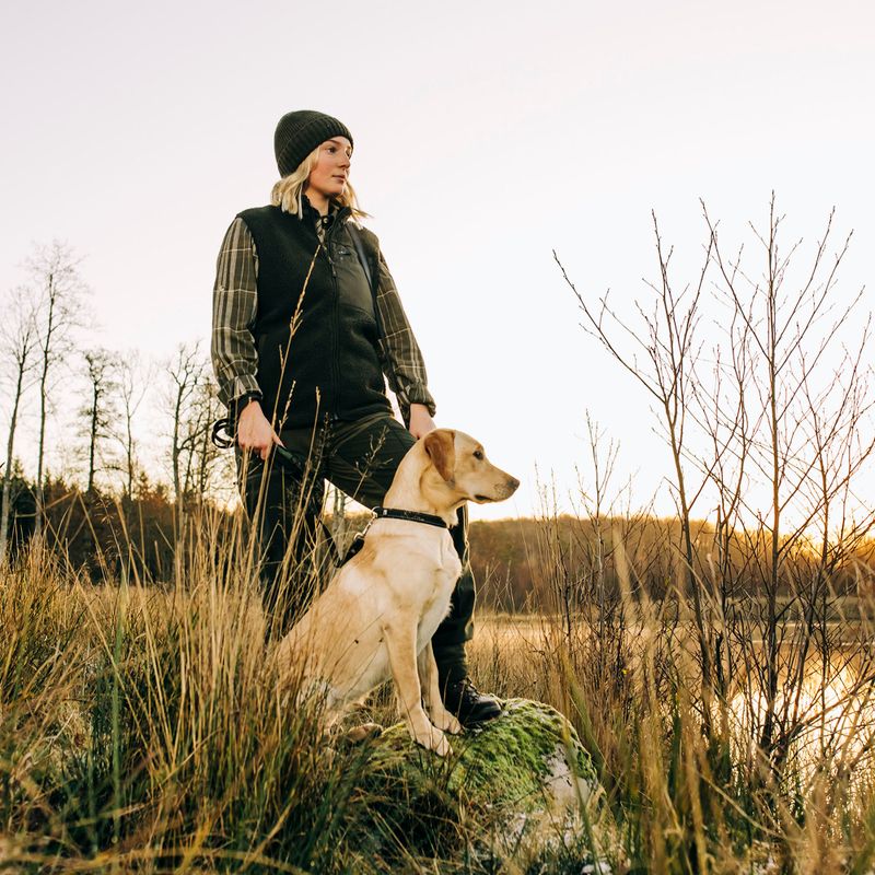 Žieminė kepurė Pinewood Knitted Wool mossgreen mel 8