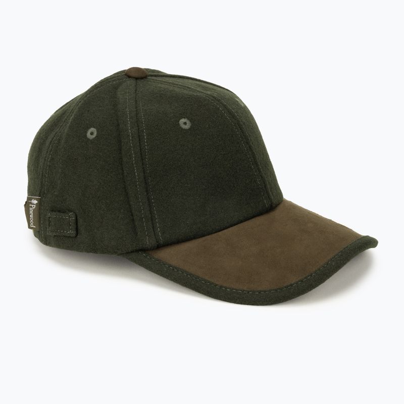 Pinewood Edmonton Exclusive mossgreen/suede brown beisbolo kepuraitė