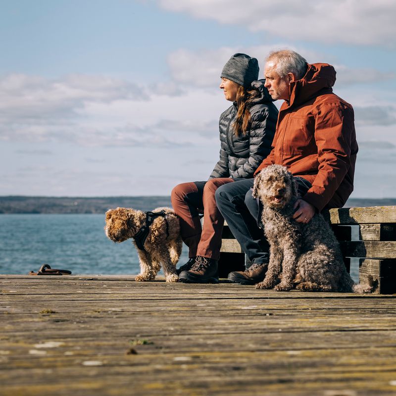 Vyriškos žygio kelnės Pinewood Värnamo Serengeti dark anthracite 11