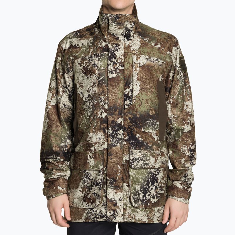 "Pinewood" vyriška softshell striukė Smaland Light Camou stratos / zomšos rudos spalvos