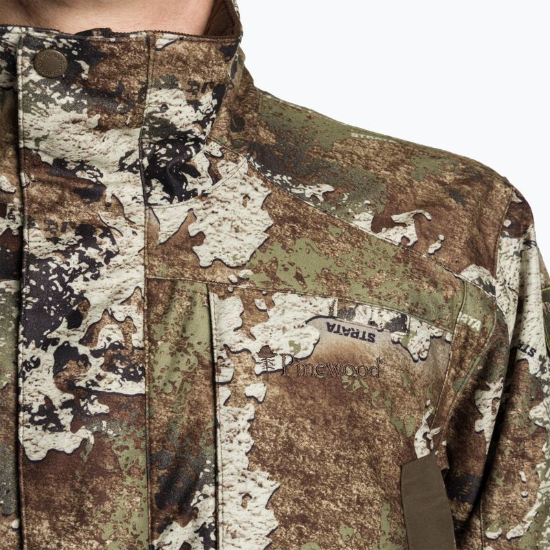 "Pinewood" vyriška softshell striukė Smaland Light Camou stratos / zomšos rudos spalvos 3