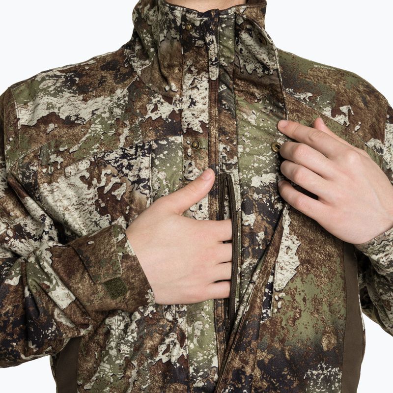 "Pinewood" vyriška softshell striukė Smaland Light Camou stratos / zomšos rudos spalvos 5