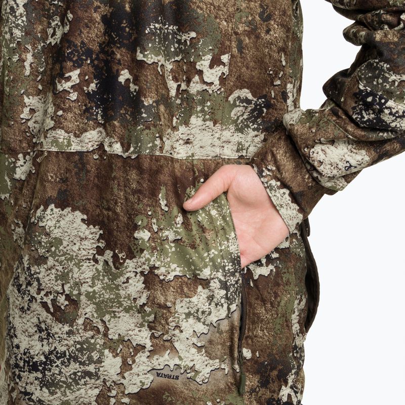 "Pinewood" vyriška softshell striukė Smaland Light Camou stratos / zomšos rudos spalvos 8