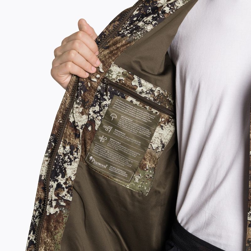 "Pinewood" vyriška softshell striukė Smaland Light Camou stratos / zomšos rudos spalvos 9