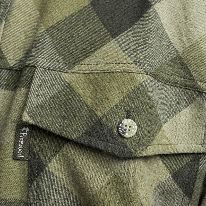 Vyriški "Pinewood Lumbo" alyvuogių/mezginių rudos spalvos marškiniai 4