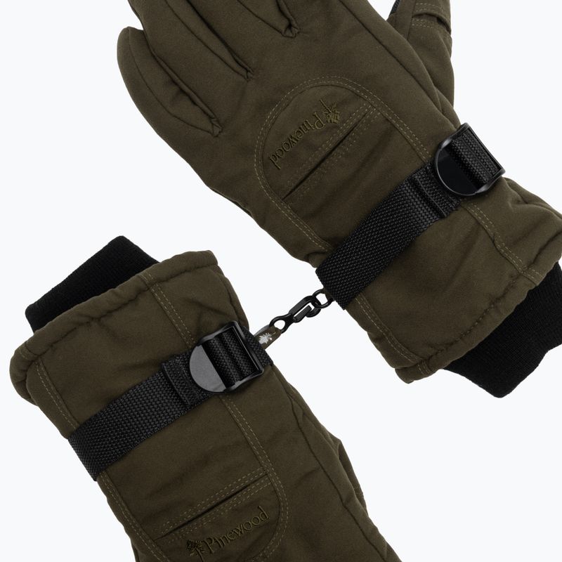 Vyriškos žygio pirštinės Pinewood Membrane Glove moss green 4