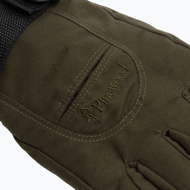 Vyriškos žygio pirštinės Pinewood Membrane Glove moss green 6