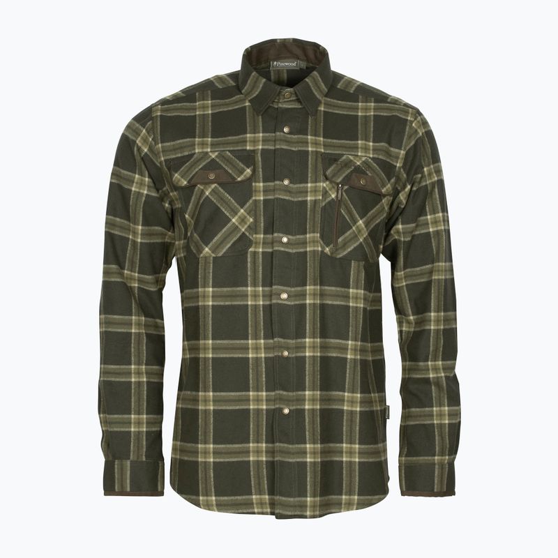 Vyriški marškiniai Pinewood Prestwick Exclusive d.green/green