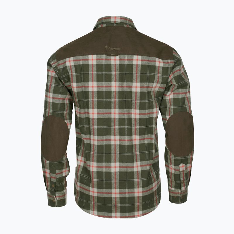 Vyriški marškiniai Pinewood Douglas d.green/red 2