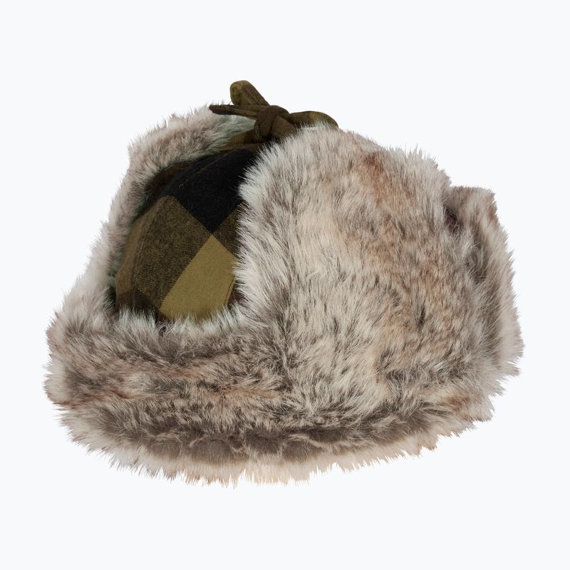 Žieminė kepurė Pinewood Classic Checked Fur green / black 4