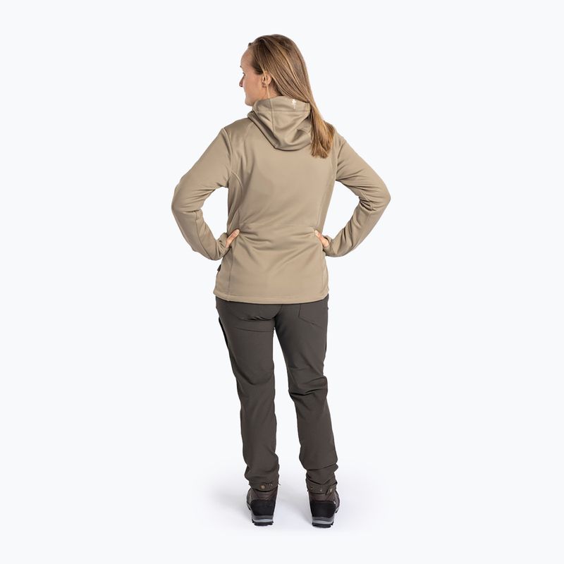 Moteriški trekingo džemperiai Pinewood Finnveden Hoodie mid khaki 3